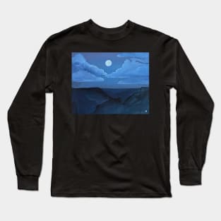 New Moon over the Grand Canyon Long Sleeve T-Shirt